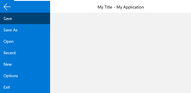 WinUI RadRibbonView RadRibbonBackstage appearance