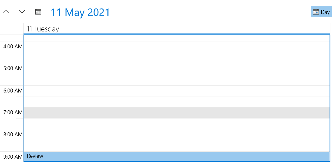 WinUI radscheduler features timeruler scrolling 2
