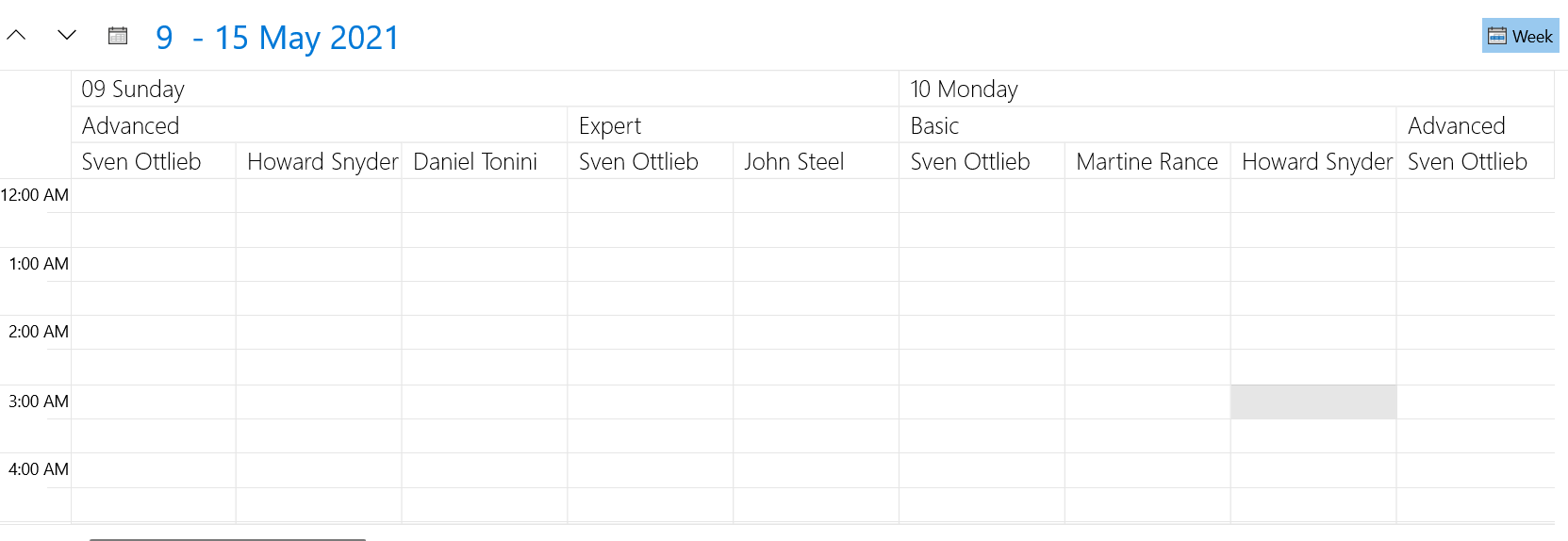 WinUI radscheduler viewdefinitions configuration 07