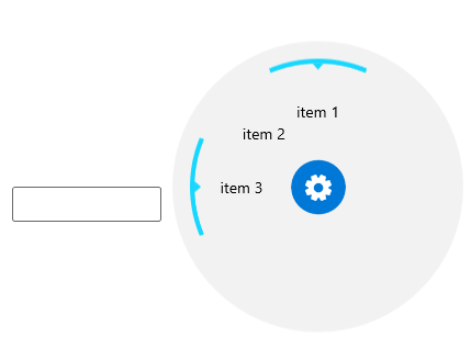 WinUI RadRadialMenu RadRadialMenu Getting Started 2