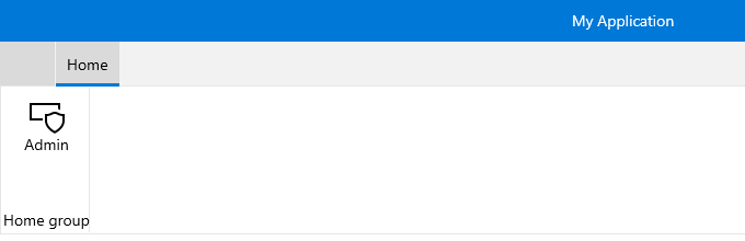 WinUI RadRibbonView RadRibbonButton Example