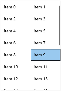 WinUI GridLayoutDefinition