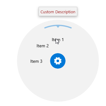 WinUI RadRadialMenu Radial Menu-Tool Tip Content