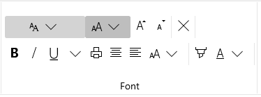 WinUI RadRibbonView Normal State