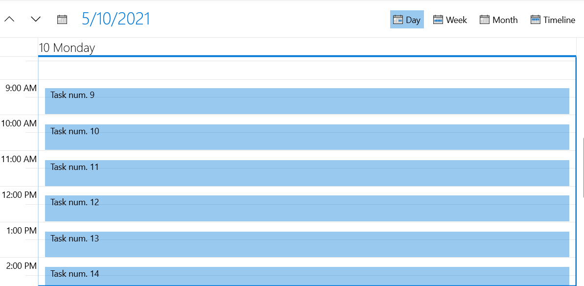 WinUI radscheduler-features-appointments-custom-appointment with custom appointments