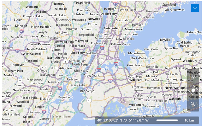 WinUI RadMap Rad Map Features Rest Providers 01 road
