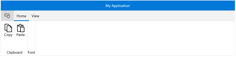 WinUI RadRibbonView RadRibbonView application button image