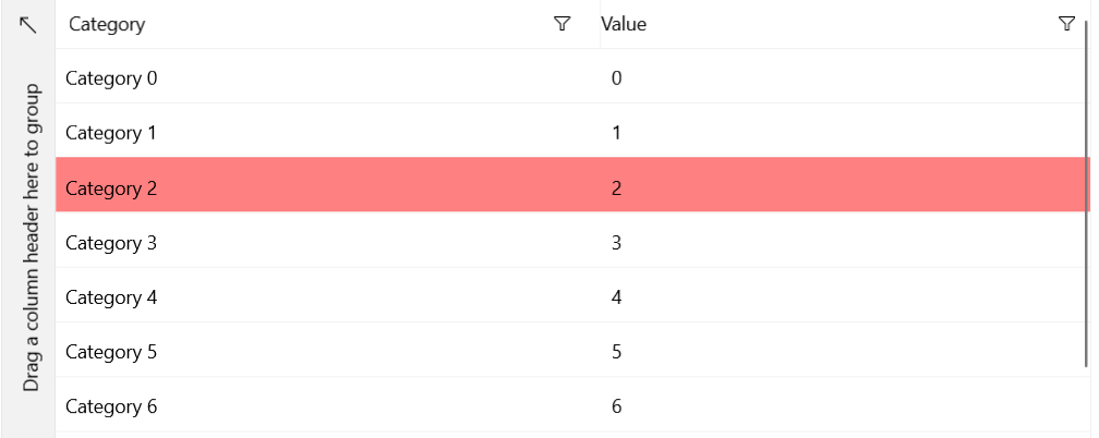 WinUI Styled DataGridHoverControl