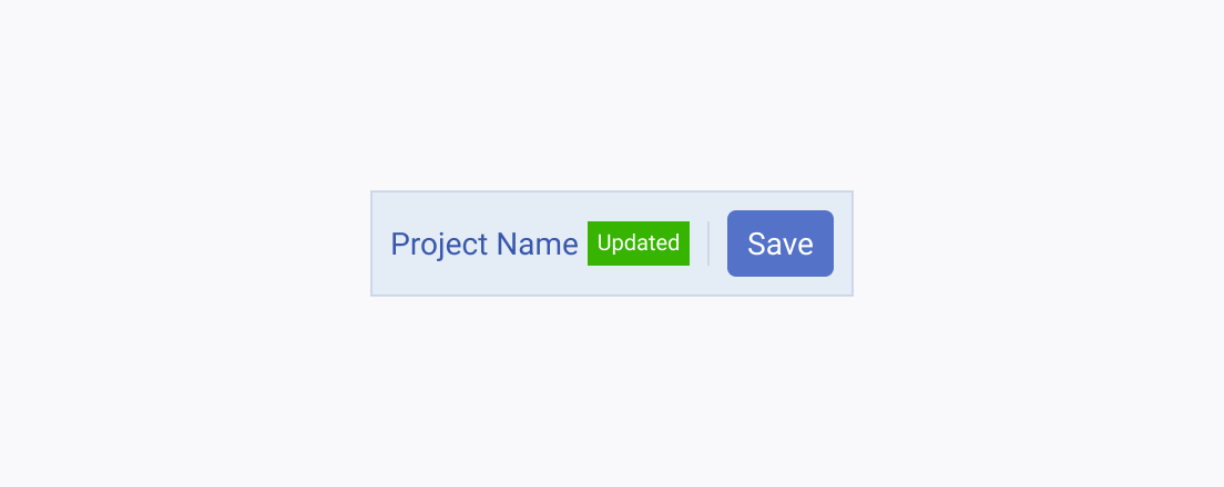 Use the available colors, sizes,and fill modes to distinguish the Telerik and Kendo UI Badge from the other components in the UI. A Telerik and Kendo UI Badge in a prominent color that differentiates the Badge from the Button inside the same container.